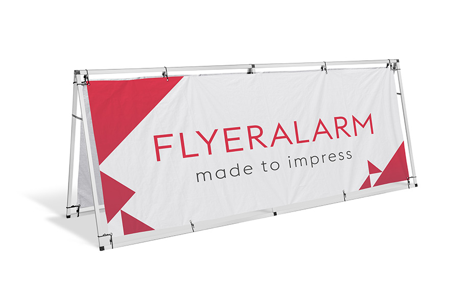 Banner Mit Aluminium Aufsteller Gunstig Und Schnell Bei Flyeralarm