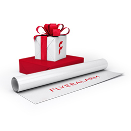 Papier cadeau largeur 50 cm : Rouge et blanc