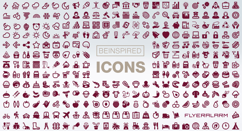 Icons – kleine Zeichen mit großer Aussagekraft – FLYERALARM Blog