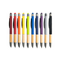 Muster Kugelschreiber farbig mit Bambus-Griff